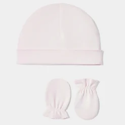 Jacadi Beanies, Scarves And Gloves|Accessories|Baby bonnet and mittens set Jacadi pale Pink