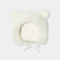Jacadi Other Accessories|Beanies Scarves And Gloves|Baby bonnet in faux fur Jacadi soft white