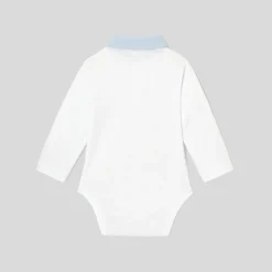 Jacadi Bodysuits|Baby boy bodysuit with Oxford collar Jacadi White