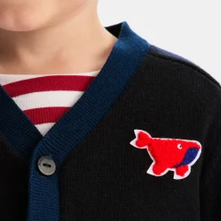 Jacadi Sweaters, Sweatshirts And Cardigans|Baby boy cardigan Navy/Red