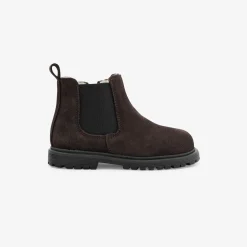 Jacadi Ankle Boots|Baby boy Chelsea boots with fur Brown