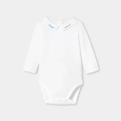 Jacadi Bodysuits|Baby boy cotton bodysuit Jacadi White