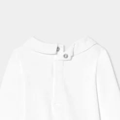 Jacadi Bodysuits|Baby boy cotton bodysuit Jacadi White