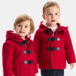 Jacadi Coats And Outerwear|Toddler Coats & Puffer Jackets|Baby boy duffle coat Dark Red