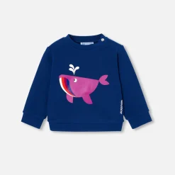 Jacadi Sweaters, Sweatshirts And Cardigans|Baby boy fleece sweatshirt Dark Blue