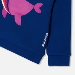 Jacadi Sweaters, Sweatshirts And Cardigans|Baby boy fleece sweatshirt Dark Blue