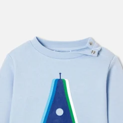 Jacadi Sweaters, Sweatshirts And Cardigans|Baby boy fleece sweatshirt Jacadi Light blue