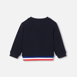Jacadi Sweaters, Sweatshirts And Cardigans|Baby boy fleece sweatshirt Jacadi Navy