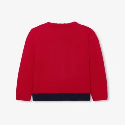 Jacadi Sweaters, Sweatshirts And Cardigans|Baby boy intarsia snowflake sweater Brick red