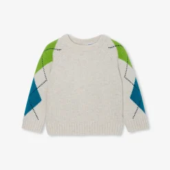Jacadi Sweaters, Sweatshirts And Cardigans|Baby boy jacquard sweater Heather Beige