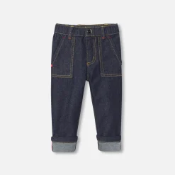 Jacadi Pants And Shorts|Baby boy jeans Dark Denim