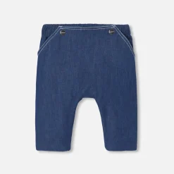 Jacadi Pants, Leggings And Shorts|Baby boy jeans in lightweight canvas Dark Denim