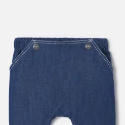 Jacadi Pants, Leggings And Shorts|Baby boy jeans in lightweight canvas Dark Denim