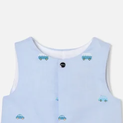 Jacadi Bloomers, Overalls And Sets|Baby boy jumpsuit in Oxford Blue/Multicolour