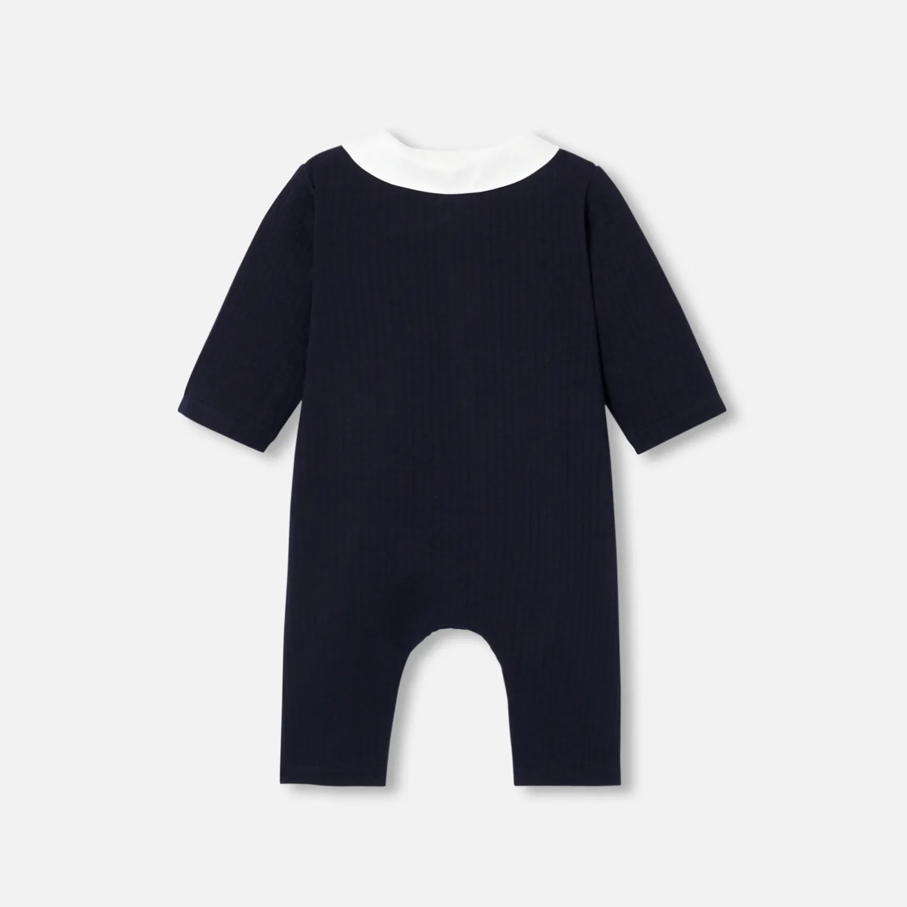 Jacadi Bloomers, Overalls And Sets|Baby boy jumpsuit in quilted jersey Light navy