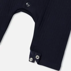 Jacadi Bloomers, Overalls And Sets|Baby boy jumpsuit in quilted jersey Light navy