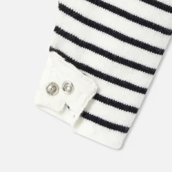 Jacadi Bloomers, Overalls And Sets|Baby boy knitted jumpsuit Navy/White