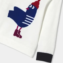 Jacadi Sweaters, Sweatshirts And Cardigans|Baby boy knitted sweater Jacadi soft white