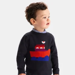 Jacadi Sweaters, Sweatshirts And Cardigans|Baby boy knitted sweater Jacadi Navy