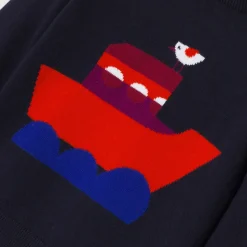 Jacadi Sweaters, Sweatshirts And Cardigans|Baby boy knitted sweater Jacadi Navy