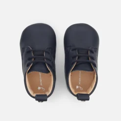 Jacadi Slippers|Soft Leather Slippers|Baby boy leather slippers Jacadi Navy