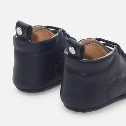 Jacadi Slippers|Soft Leather Slippers|Baby boy leather slippers Jacadi Navy