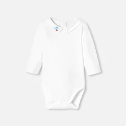 Jacadi Bodysuits|Baby boy long sleeve bodysuit Jacadi White