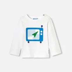 Jacadi Polos And T-Shirts|Baby boy long sleeve T-shirt Jacadi White