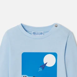 Jacadi Polos And T-Shirts|Baby boy long sleeve T-shirt Jacadi Light blue