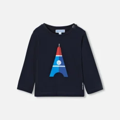 Jacadi Polos And T-Shirts|Baby boy long sleeve T-shirt Jacadi Navy
