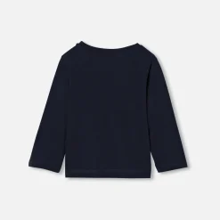 Jacadi Polos And T-Shirts|Baby boy long sleeve T-shirt Jacadi Navy