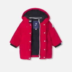 Jacadi Coats And Outerwear|Toddler Coats & Puffer Jackets|Baby boy nylon parka Brick red
