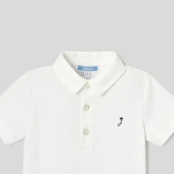 Jacadi Bodysuits|Baby boy Oxford collar bodysuit Jacadi White