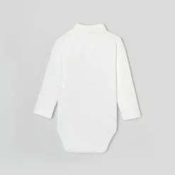 Jacadi Bodysuits|Baby boy Oxford collar bodysuit Jacadi White