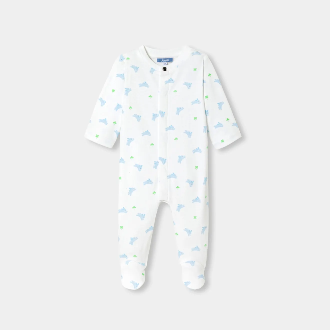 Jacadi Pajamas|Baby boy pajamas in interlock White/Multicolour