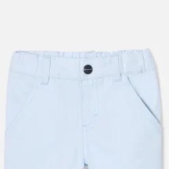 Jacadi Pants And Shorts|Baby boy pants in twill Pale blue