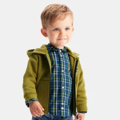 Jacadi Shirts|Baby boy plaid shirt Navy/Multicolour