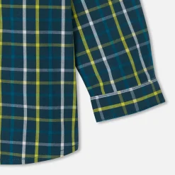 Jacadi Shirts|Baby boy plaid shirt Navy/Multicolour