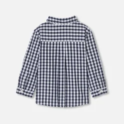 Jacadi Shirts|Baby boy plaid shirt White/Navy