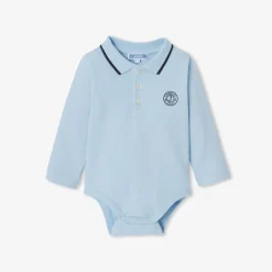 Jacadi Bodysuits|Baby boy polo bodysuit Jacadi Light blue