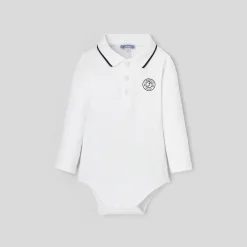 Jacadi Bodysuits|Baby boy polo bodysuit Jacadi White