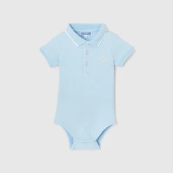 Jacadi Bodysuits|Baby boy polo bodysuit Jacadi Light blue