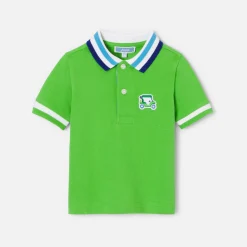 Jacadi Polos And T-Shirts|Baby boy polo shirt in cotton piqué Grass green
