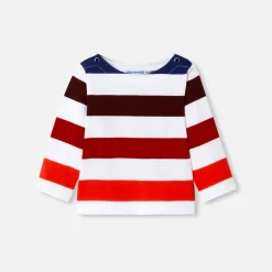 Jacadi Polos And T-Shirts|Baby boy sailor tee White/Red