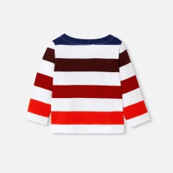Jacadi Polos And T-Shirts|Baby boy sailor tee White/Red