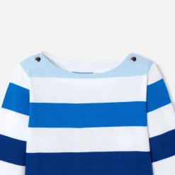 Jacadi Polos And T-Shirts|Baby boy sailor tee White/Navy