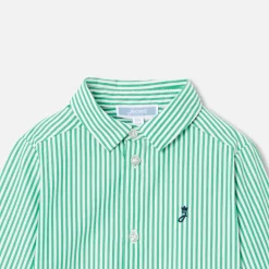 Jacadi Shirts|Baby boy shirt White/Green