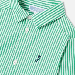 Jacadi Shirts|Baby boy shirt White/Green