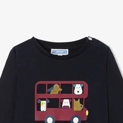 Jacadi Polos And T-Shirts|Baby boy short-sleeved T-shirt Jacadi Navy