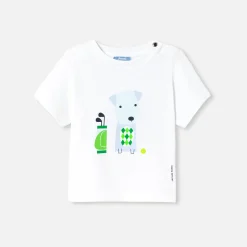 Jacadi Polos And T-Shirts|Baby boy short-sleeved T-shirt Jacadi White